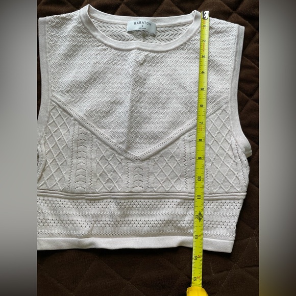 Babaton Pointelle Crop Tank - Picture 4 of 9